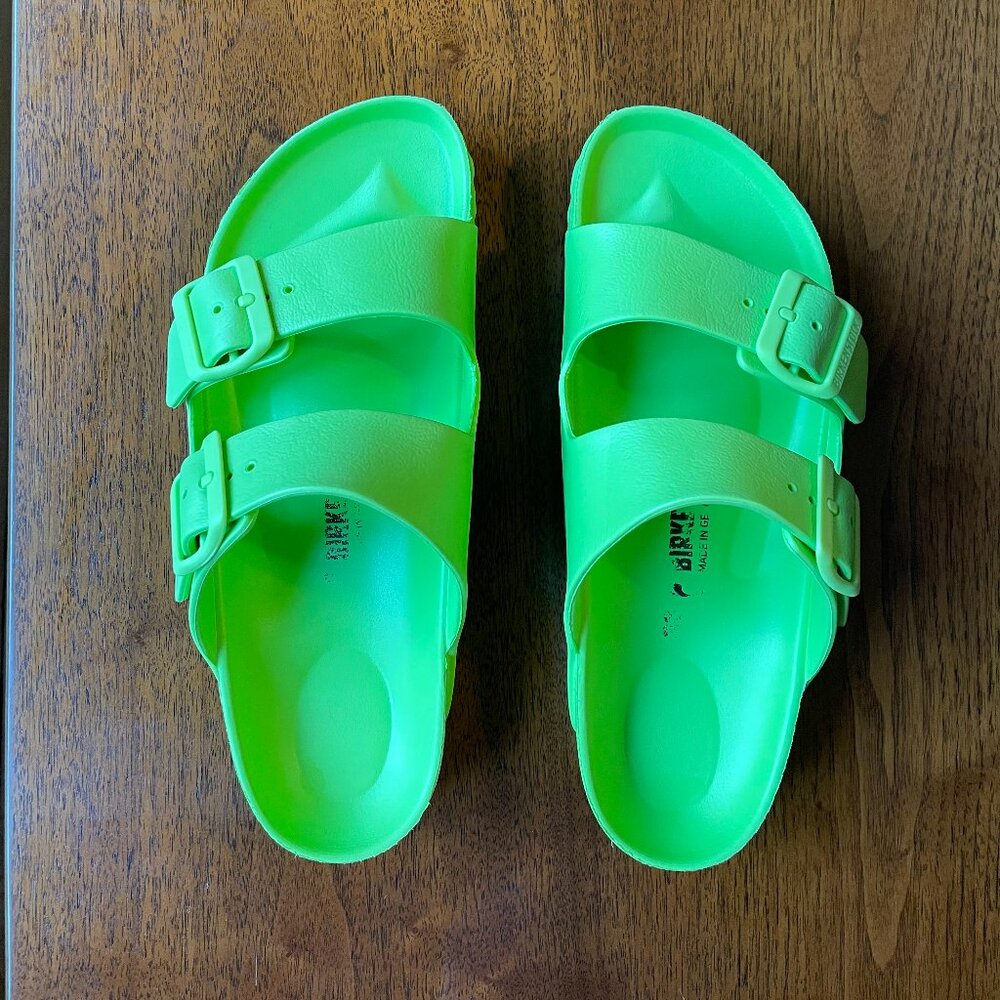 Birkenstock Arizona EVA Lime Green Size 7/7.5 (EU 38)
